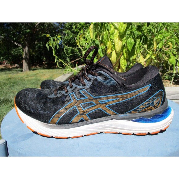ASICS Gel Cumulus 23 Mens 9 Black Blue Orange Running Athletic Shoes 1011B012 main image 9